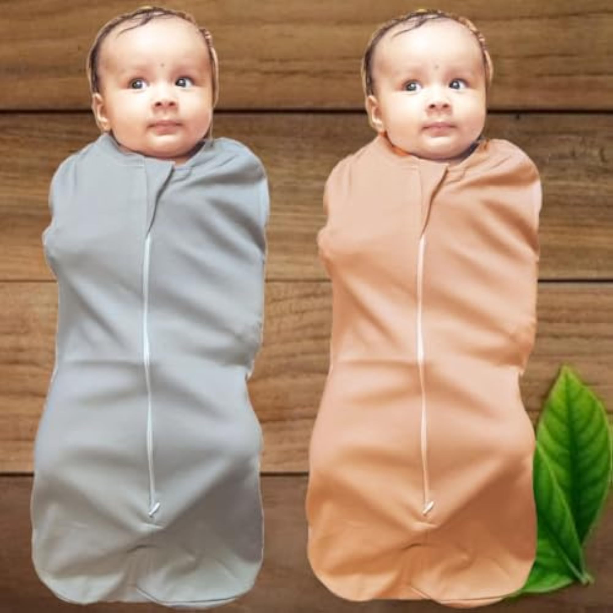 POD Zipper Swaddle Sleeping Bag Blankets, Pack of 2